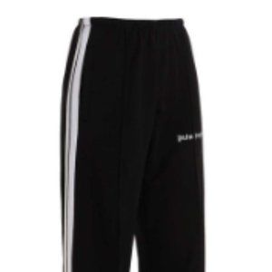 Palm Angels Women's Black Track Cropped sweatpants